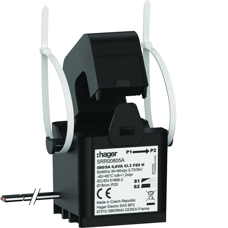 Deelbare trafo SC1 80/5A 0,6VA kl.3