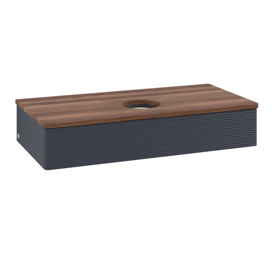 Wastafelonderkast Antao 1000x190x500mm Mid.Blue Matt Lacquer K09112HG