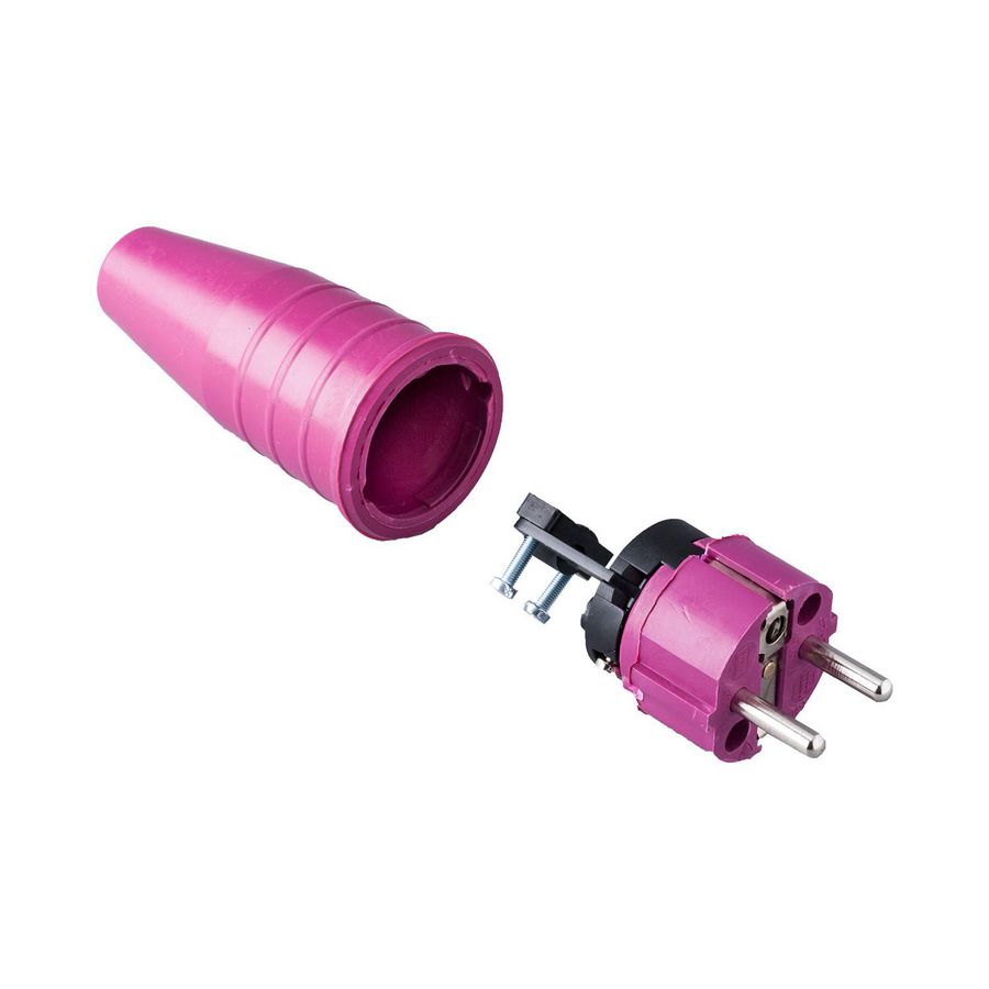 Volrubber contactstop 16A 250V bus/randaarde geheel VVE=100