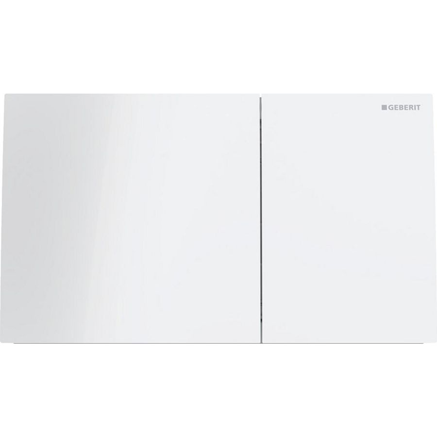 Bedieningsplaat 2-toets Sigma70 SQUARE glas wit