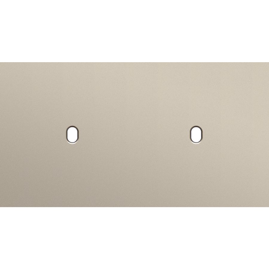 Tweevoudige afdekpl. horizontaal 71mm centerafstand twee enk