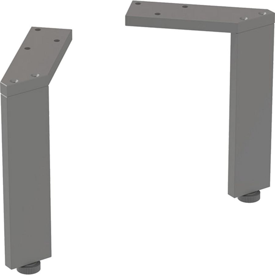 Set Steunpoten Smal 2 Stk H185mm Lava/Poedergelakt Mat