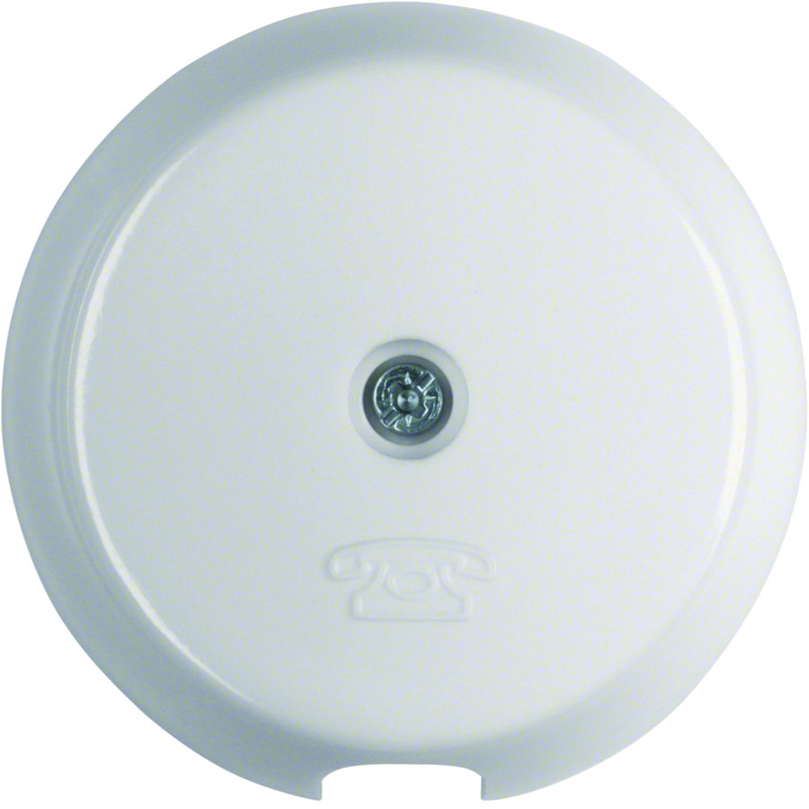 Centraaldeel kabeluitgang Serie 1930/Glas polarwit