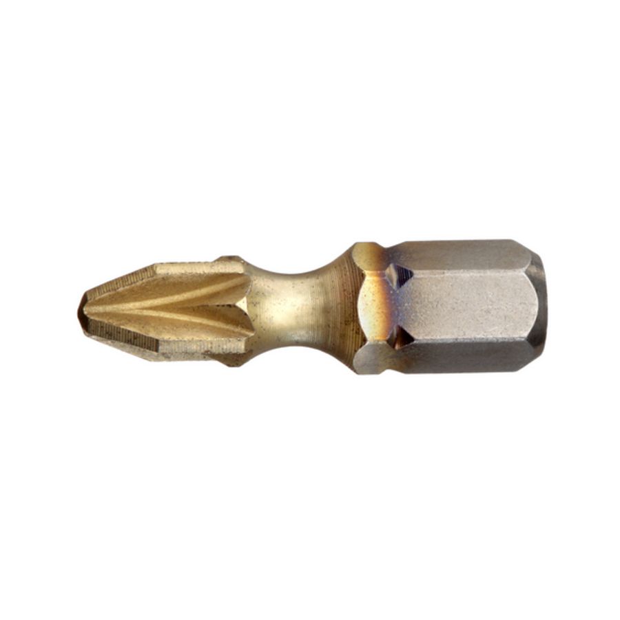 Schroefbit pz 25mm 1/4" nr 1 torsion zrn (10 stuks)
