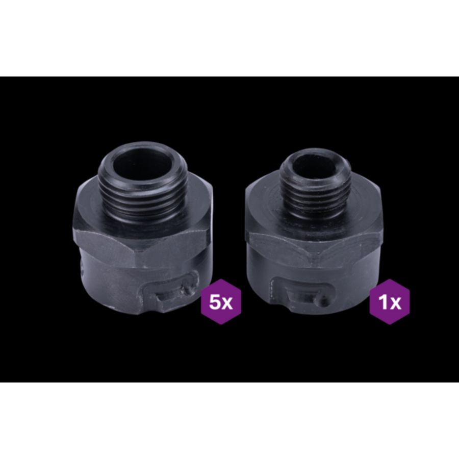 Inzetstukken gatzaag snelwisselsysteem 5x 32-152mm 1x14-32mm