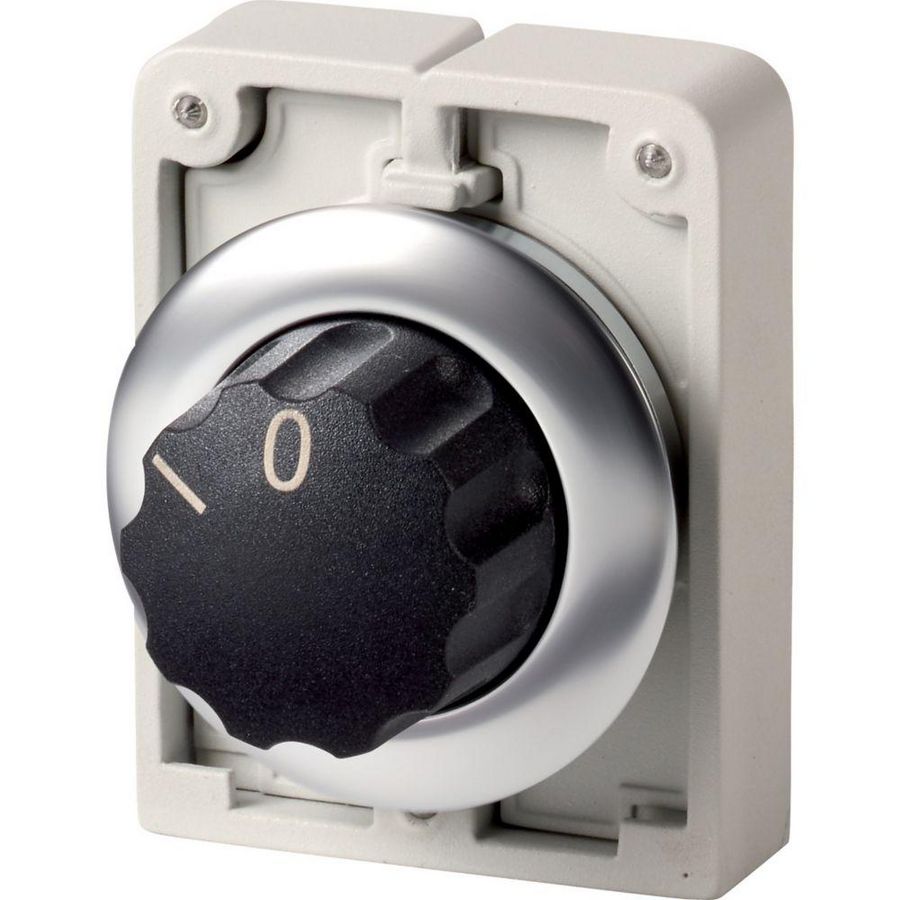 Keuzeschakelaar 30mm RVS vlak 2 stand knop vast M30I-FWR