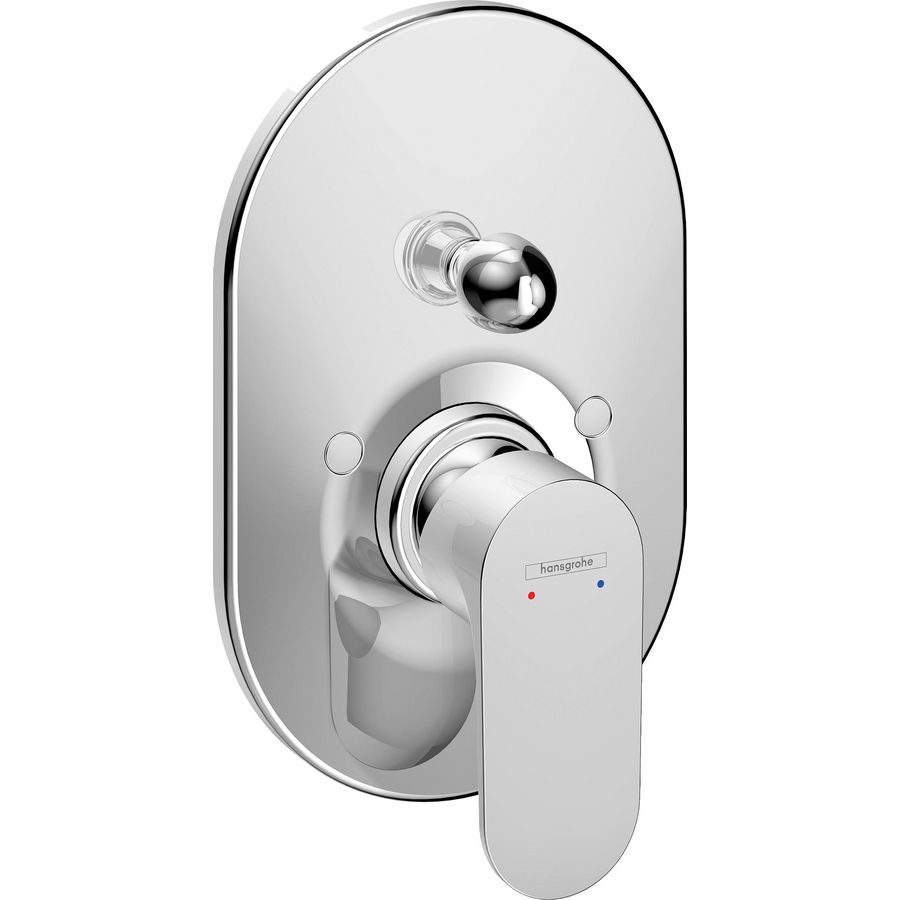 Rebris S 1-hendel badmengkraan inbouw chroom