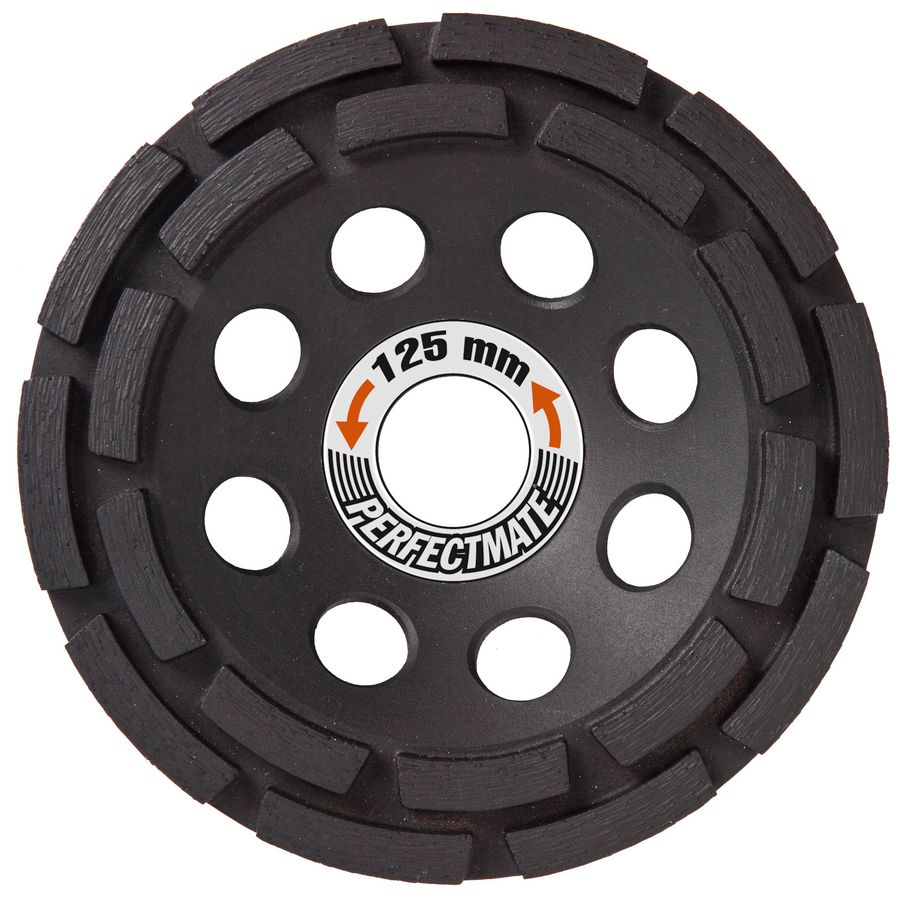 Diamantslijpkop 125mm asgat 22.23mm
