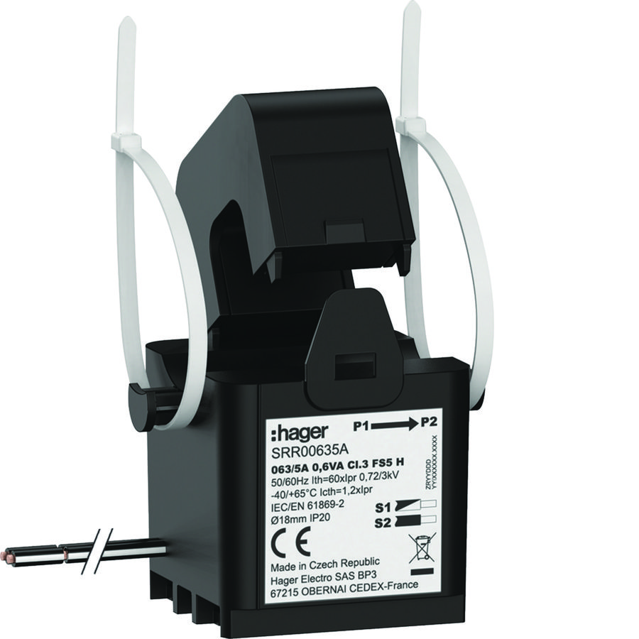 Deelbare trafo SC1 63/5A 0,6VA kl.3