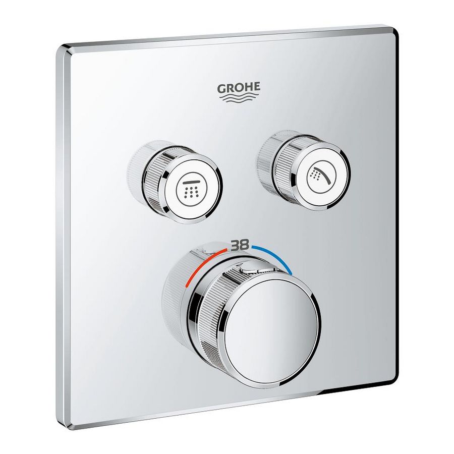 Grohtherm SMARTCONTROL afbouwdeel thermostaat met omstel chroom