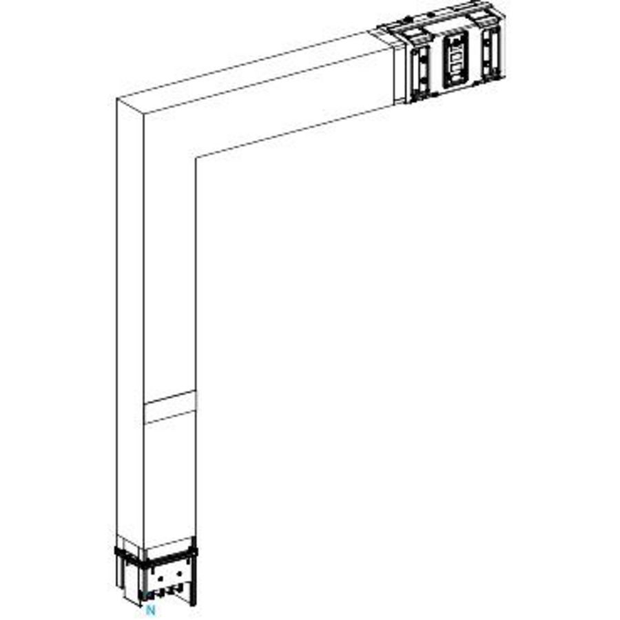 Elleboog Omlaag A,B M to M Brandscherm 1000A Canalis