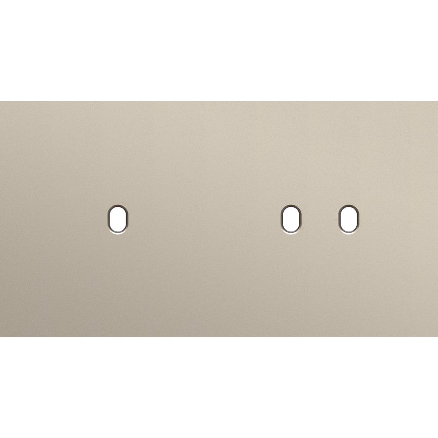 Tweevoudige afdekpl. horizontaal 71mm centerafstand een enke