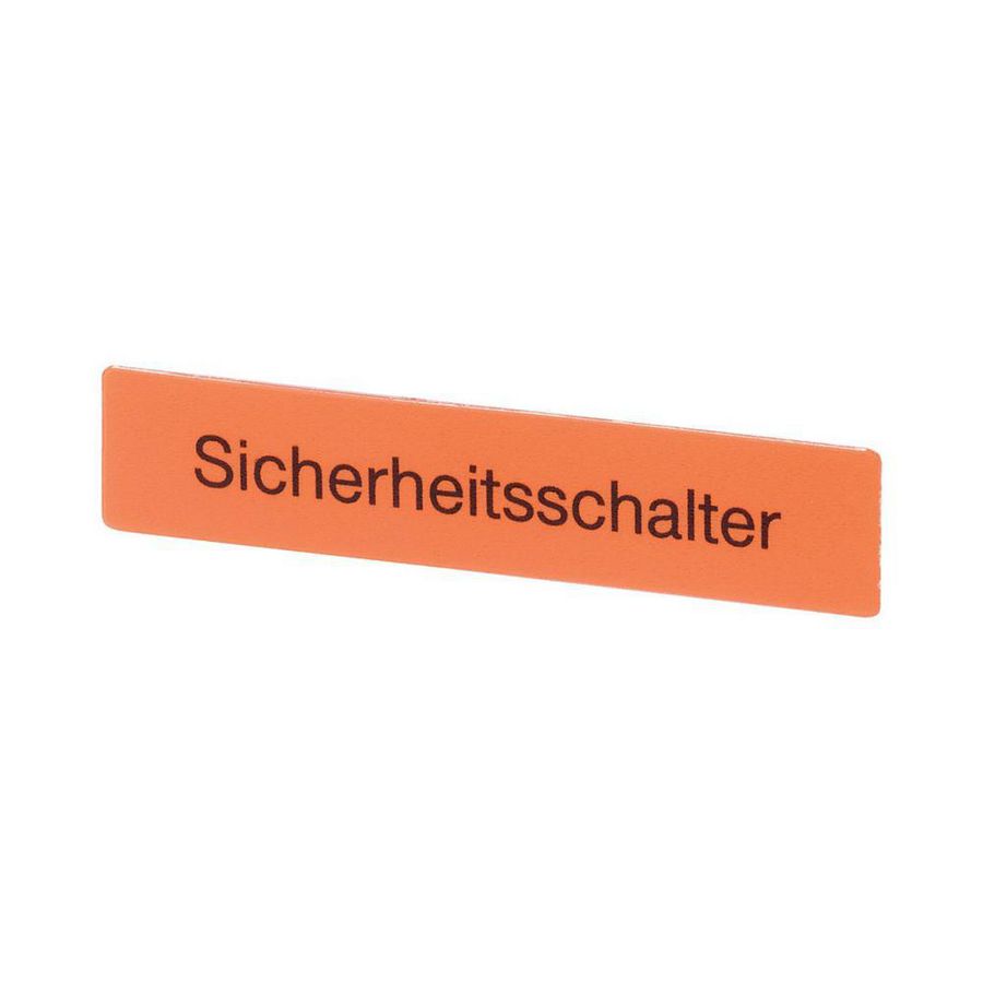 Schild HxB=15x75mm "sicherheitsschalter"