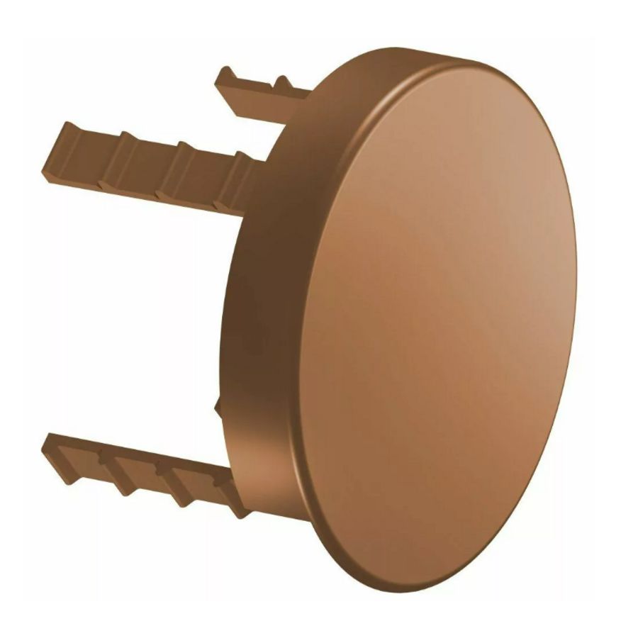 Afdekkap brons geborsteld voor buisonderbreker (rond) 90mm