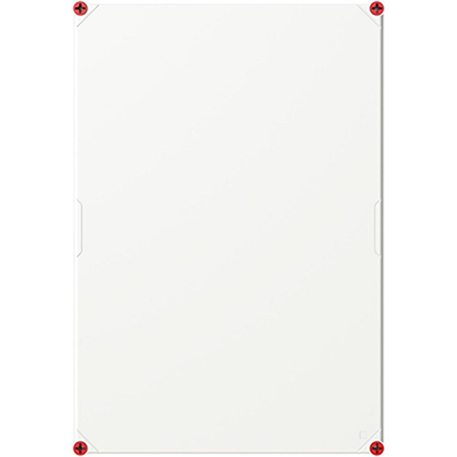 Installatiekast VMS 64 deksel GRIJS INCL. SLUITING ROOD
