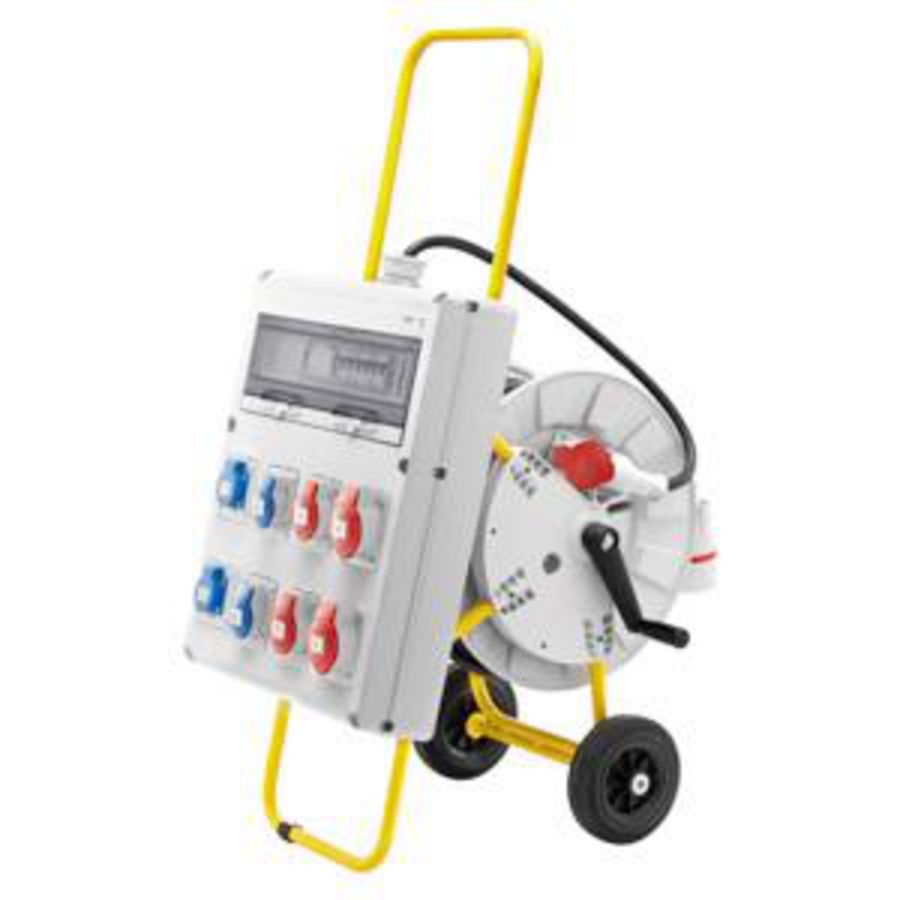 Q-DIN 20 ACS-MOBIEL-DRAAGBAAR-MET ONDERSTEL-2x2P+A 16A IEC30