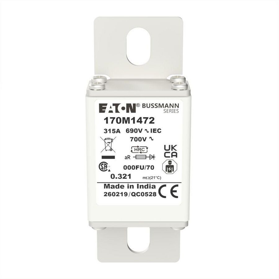 Zekering hoge snelheid 315A AC 690V 200kA 000 24x36x VVE=5