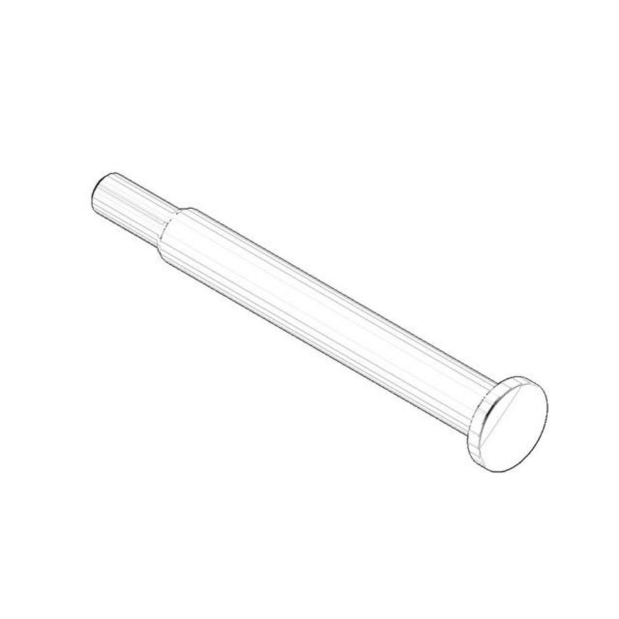 Houder 36x155,5mm Platina gebors.