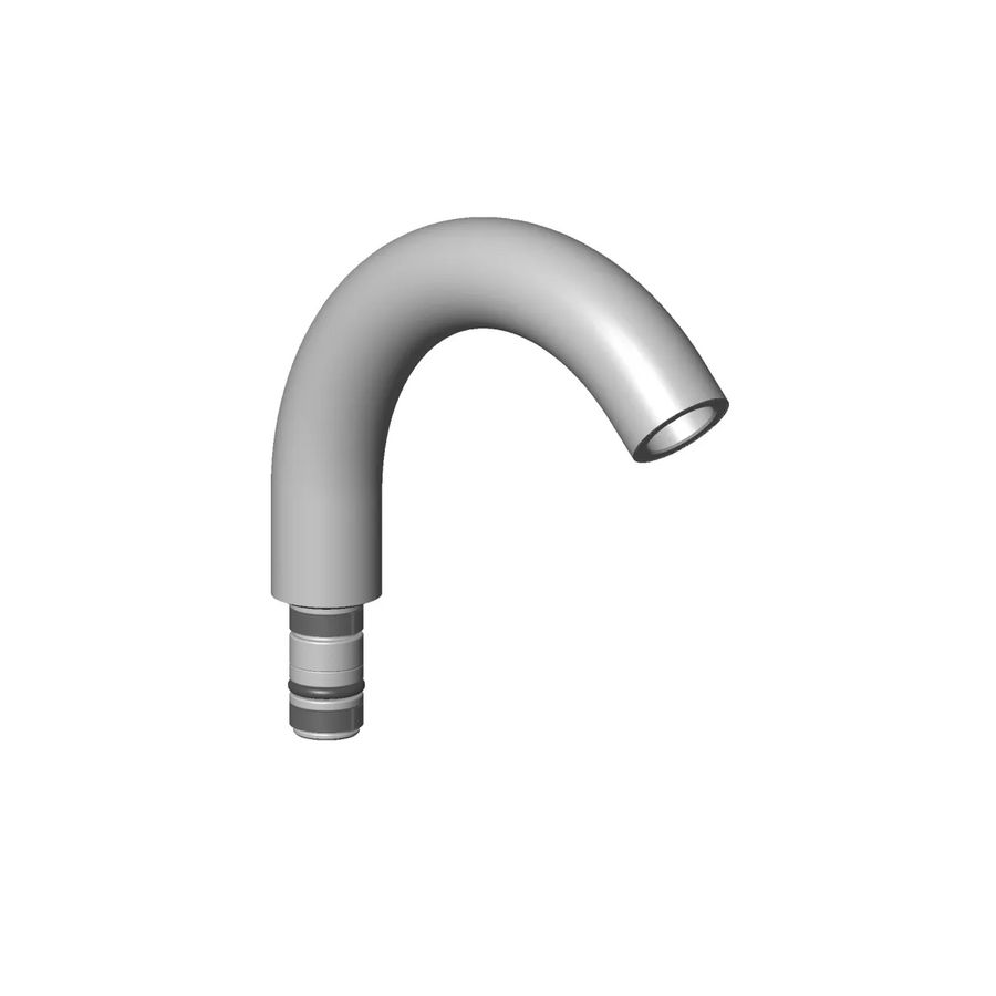 Uitloop v. bidet Dark Chrome
