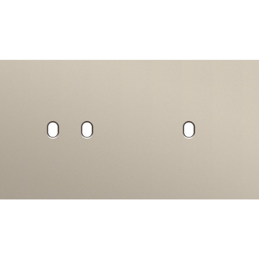 Tweevoudige afdekpl. horizontaal 71mm centerafstand een twee