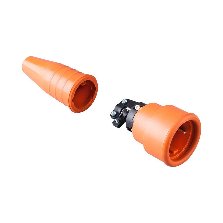 Volrubber koppelcontactstop 16A 250V randaarde geheel VVE=100