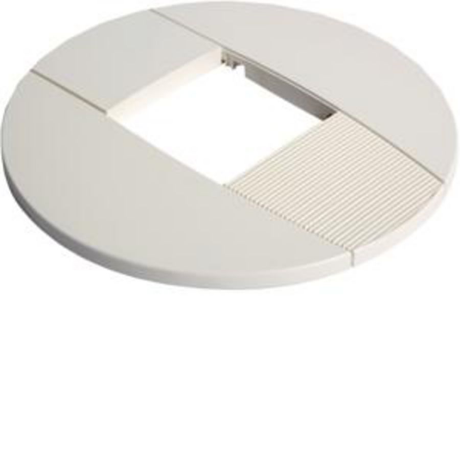 DAC, plafondrozet voor enkele zuil, 45 mm, verkeerswit Hager