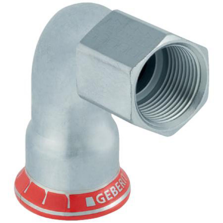 Schroefbus haaks (knie) MAPRESS C-STAAL 28x1"bn.