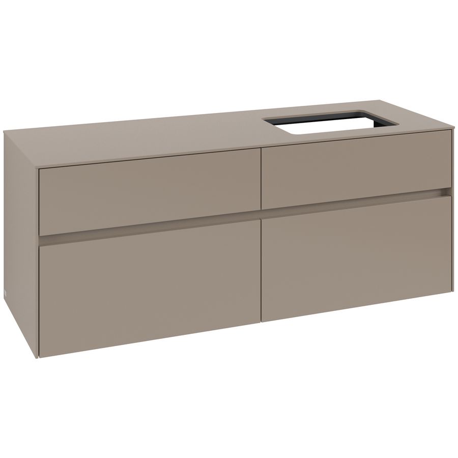 Wastafelonderkast Collaro 1400x548x500mm Taupe C118B0VM