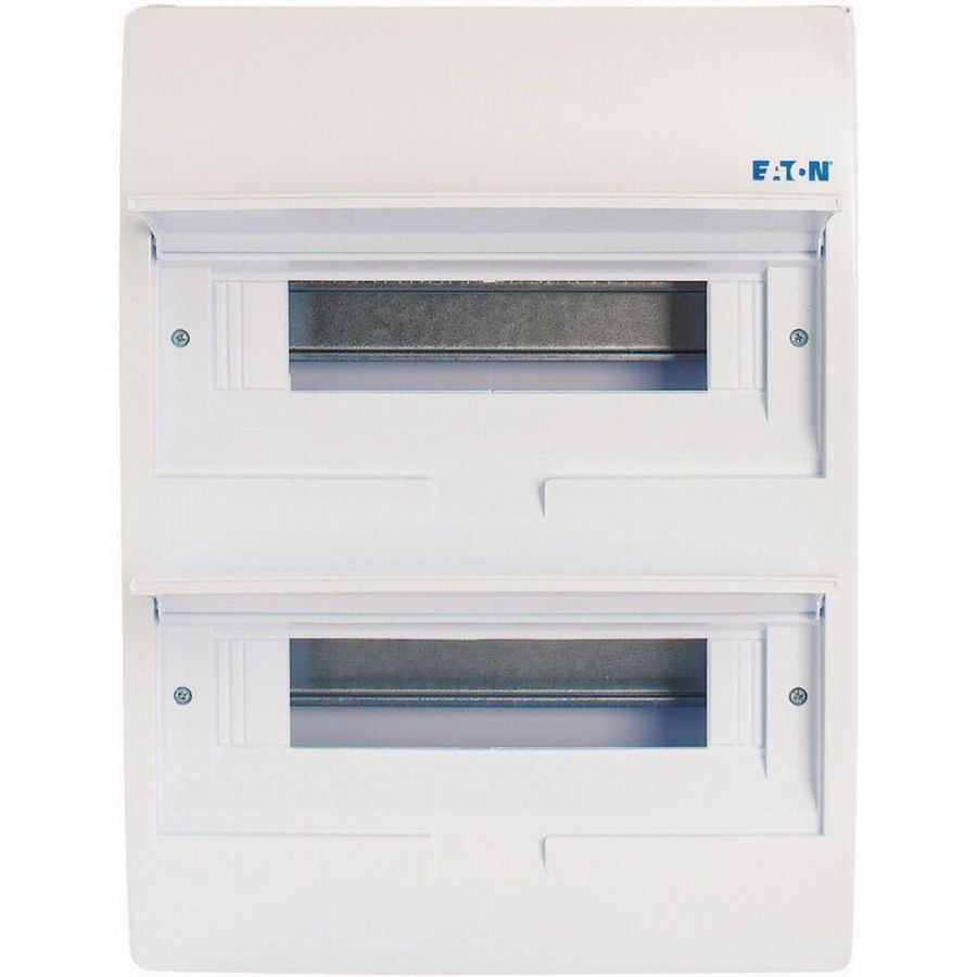 Installatiekast, opbouw, IP40, 2x12TE, deur wit Eaton