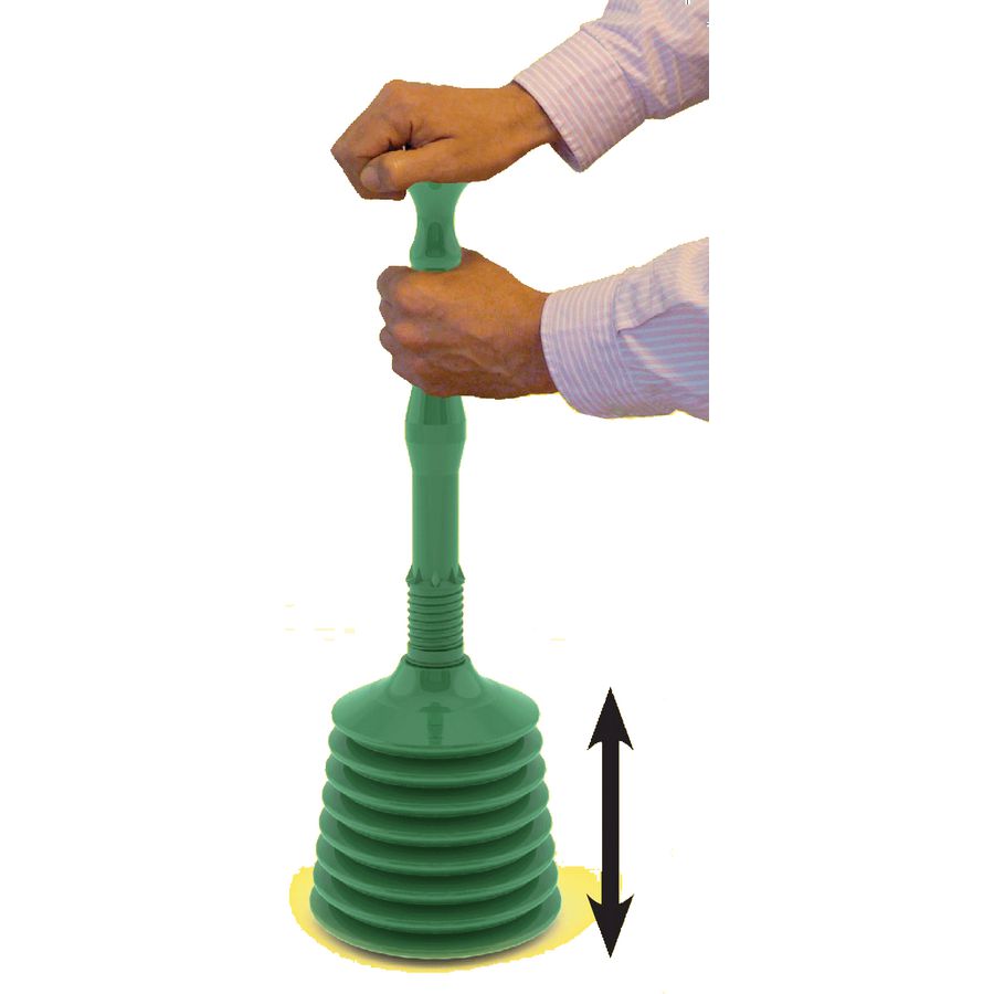 Gootsteenontstopper Plopper groen kunststof