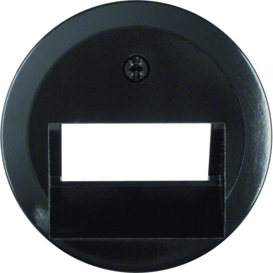 Centraaldeel RJ-datacontactdoos 2-v 45gr. Serie 1930/Glas zw