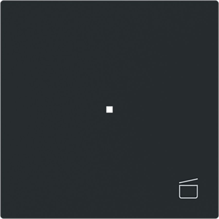 Free@Home bedieningswip 1-voudig scene art-matzwart (6233-10-45M)