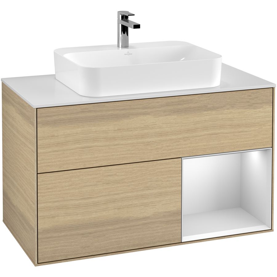 Wastafelonderkast Finion 1000x603x501mm Oak Veneer G371MTPC