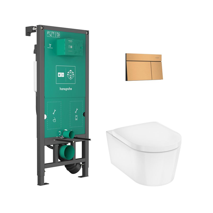 Combipack closet compleet EluPura S iFrame uni. Brushed Bronze