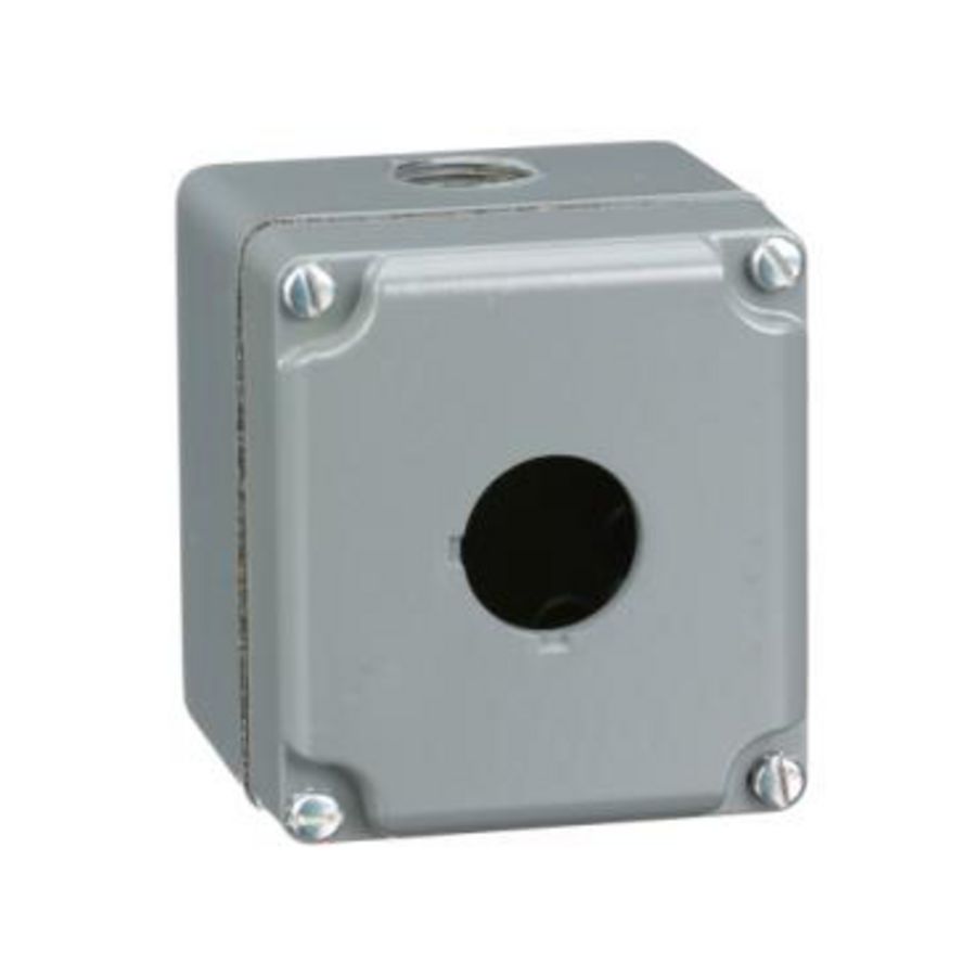 Lege drukknopkast 9001K 1 gat 30mm Aluminium Harmony 9001K