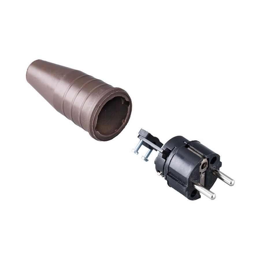 Volrubber contactstop 16A 250V bus/randaarde greep VVE=100