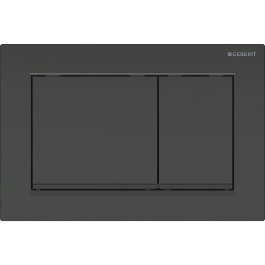 Bedieningsplaat 2-toets Omega20 SQUARE (voorheen Omega30) zwart/matzwart/zwart