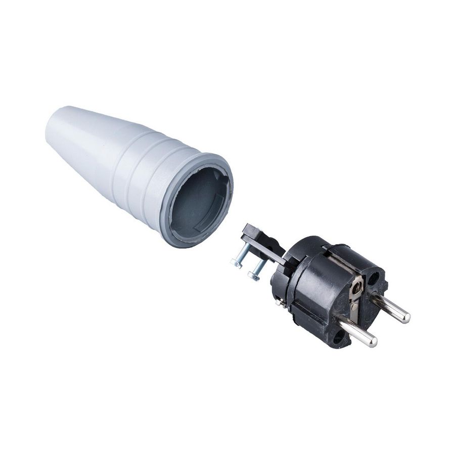 Volrubber contactstop 16A 250V bus/randaarde greep VVE=100