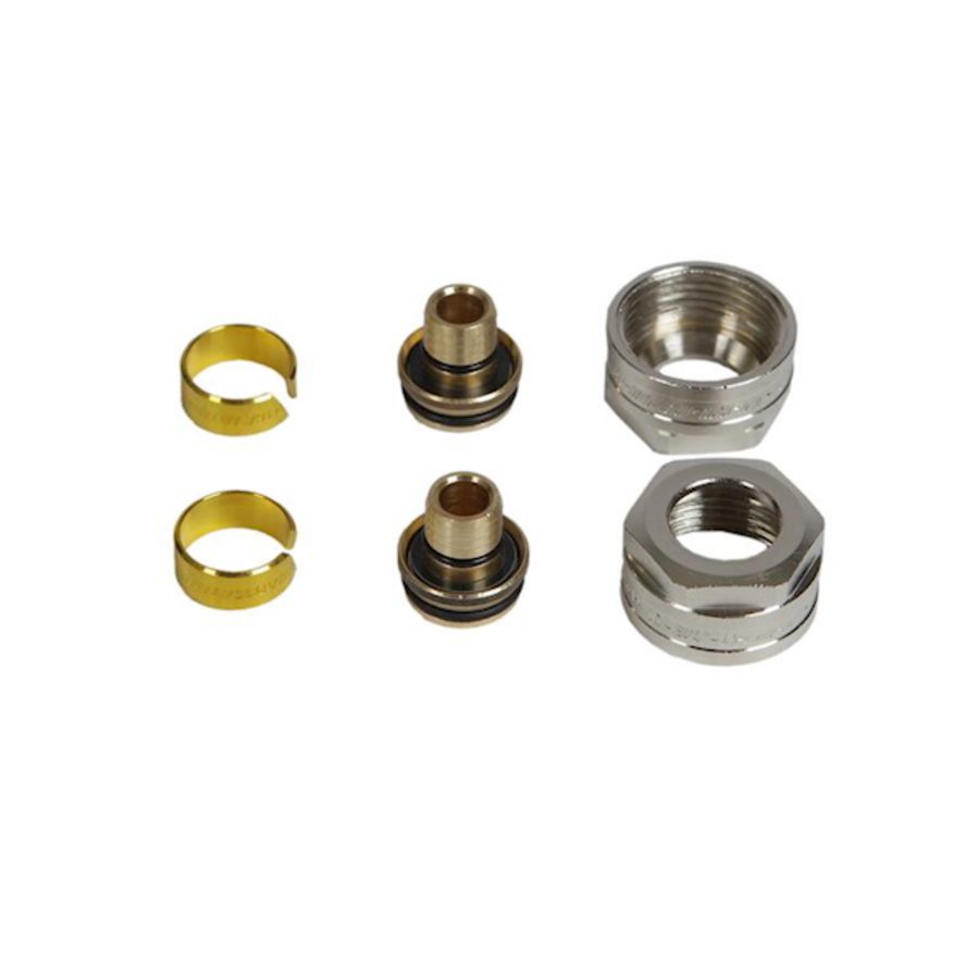 Set a 2st. Aansluitset VPE/AKB 3/4" - 16x2mm Euroconus