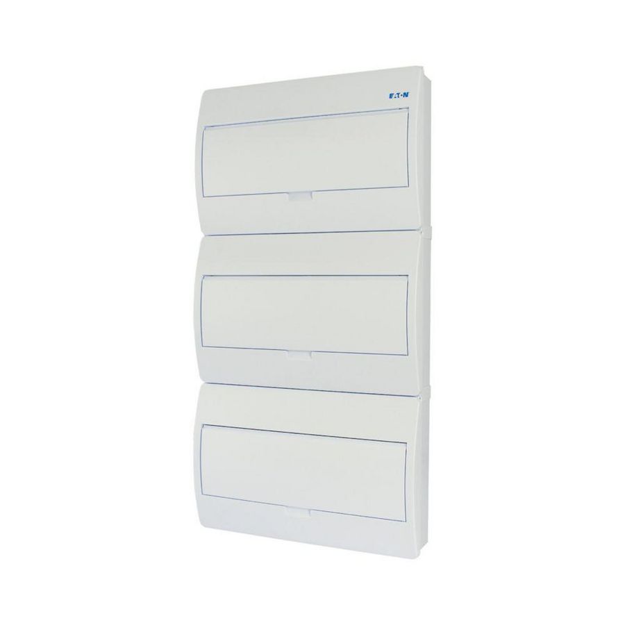 Installatiekast, opbouw, IP40, 3x18TE, deur wit Eaton