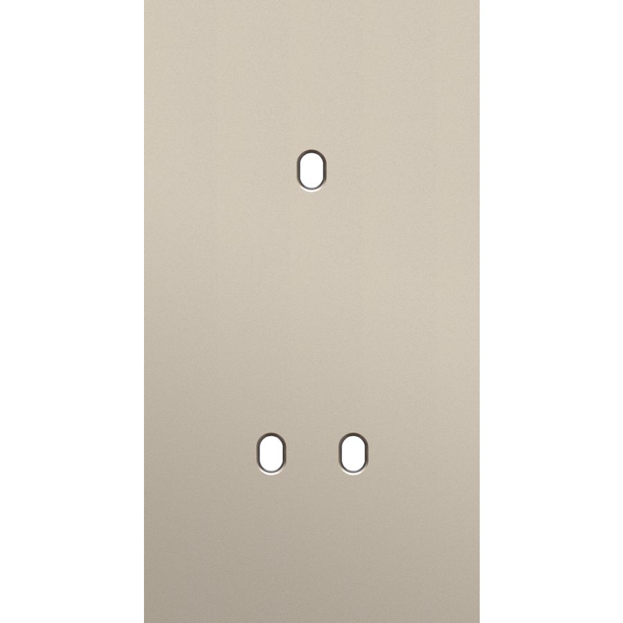 Tweevoudige afdekpl. verticaal 71mm centerafstand een enkelv