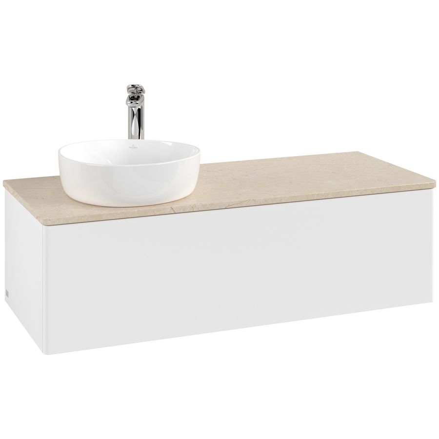 Wastafelonderkast Antao 1200x360x500mm White Matt Lacquer L33053MT