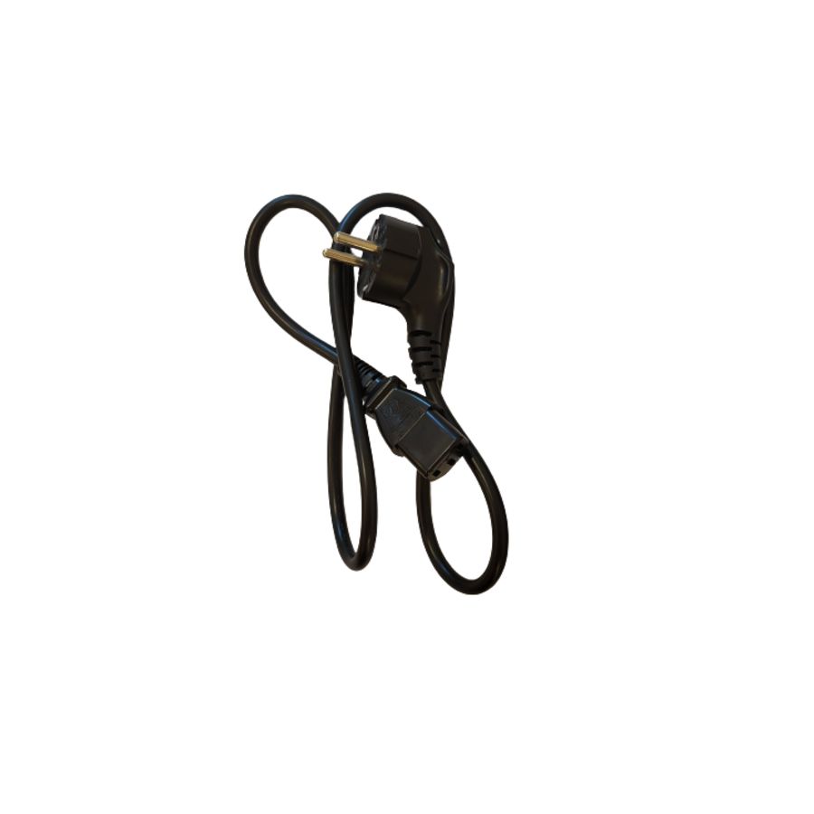 Europese stroom kabel C13 zwart 0.9mtr.
