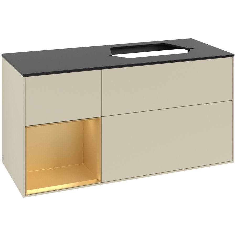 Wastafelonderkast Finion 1200x603x501mm S.Grey Matt Lacquer G392HFHJ