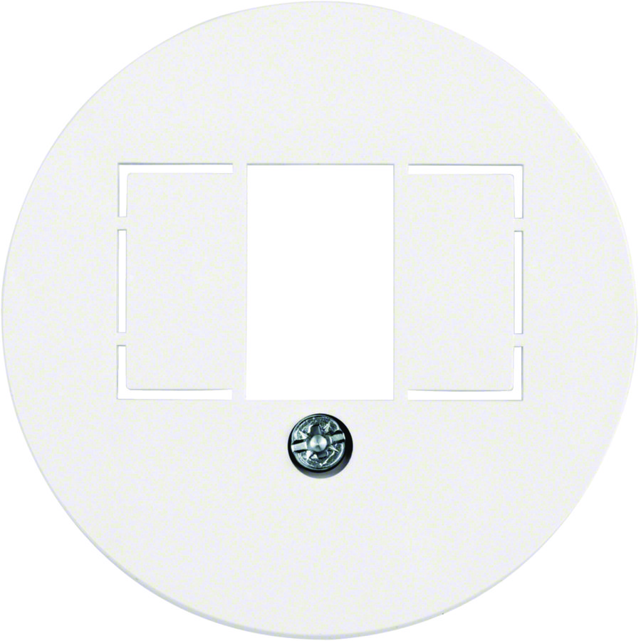 Centraaldeel RJ-datacontactdoos 2-v Serie 1930/Glas polarwit