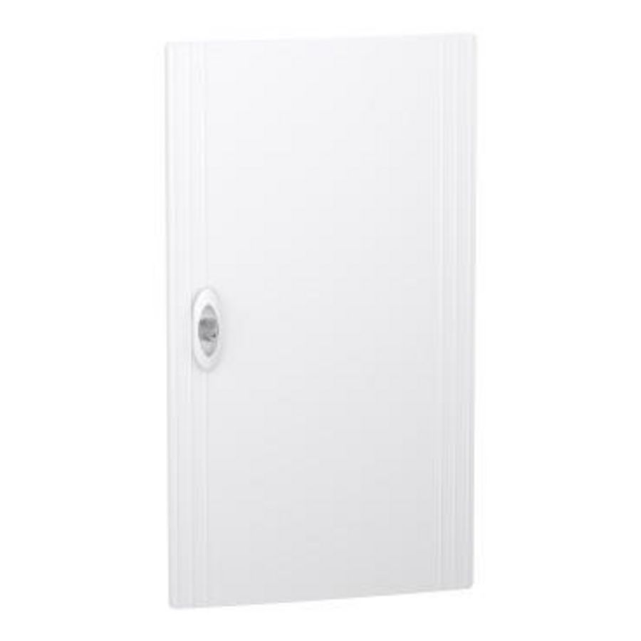 Deur PrismaSeT XS vol wit (RAL9003) verdeler 3 x 13 modules