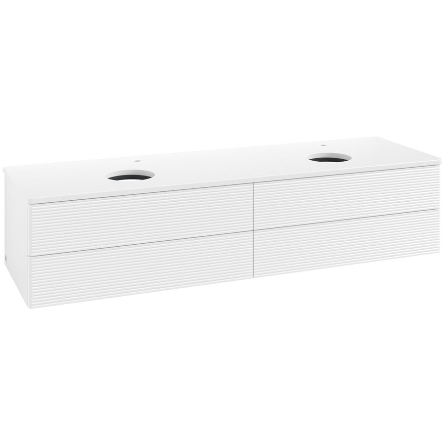 Wastafelonderkast Antao 1600x360x500mm White Matt Lacquer K28150MT