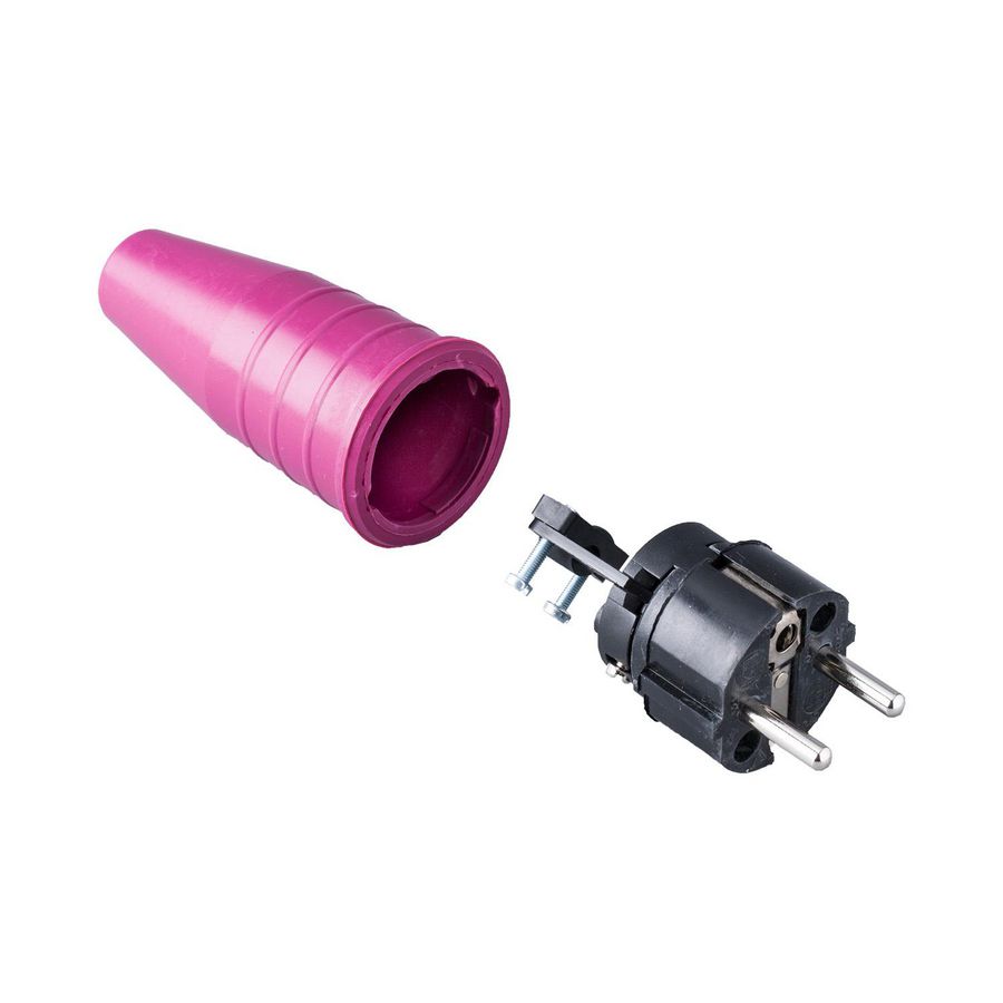 Volrubber contactstop 16A 250V bus/randaarde greep VVE=100