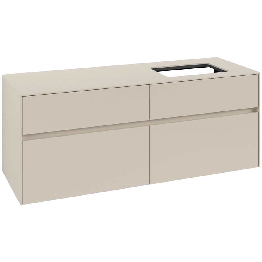 Wastafelonderkast Collaro 1400x548x500mm Cashmere Grey C11800VN