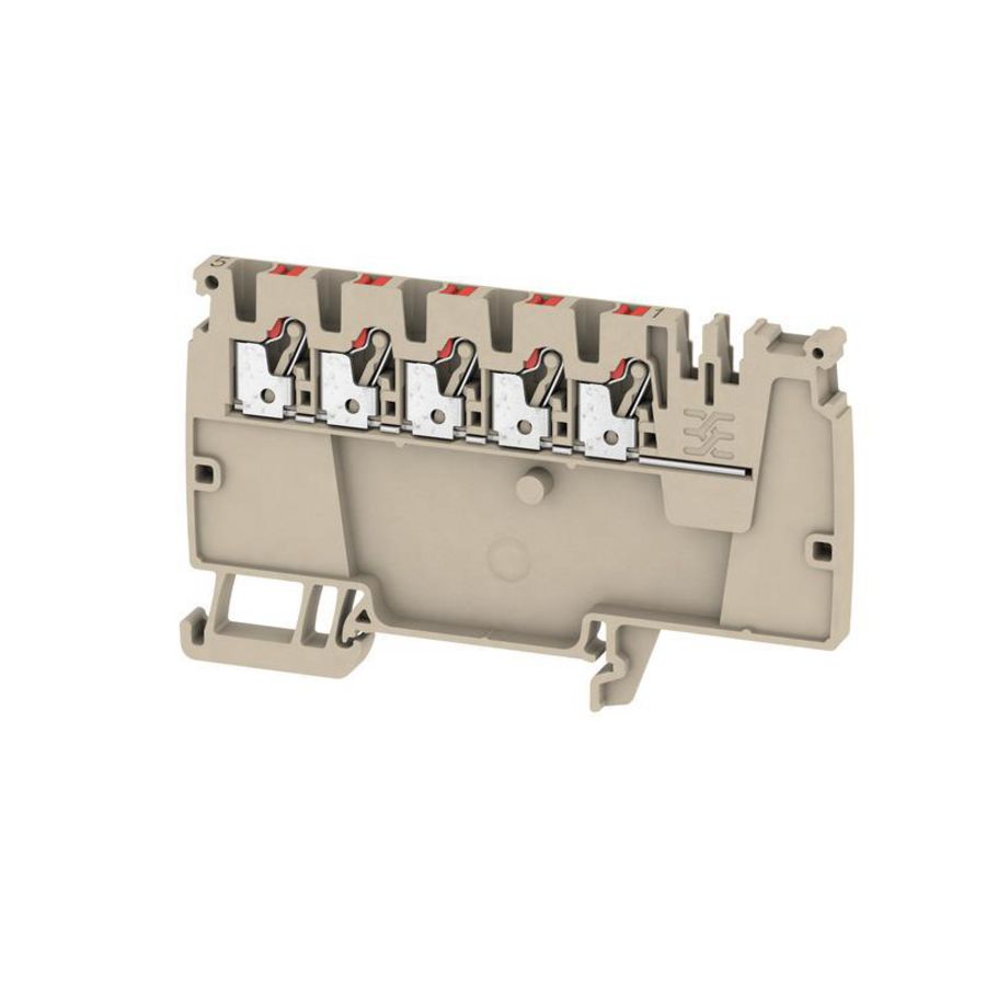 Doorvoer klem p.d.beige 2.5mm² 24A 80 1988290000 VVE=50